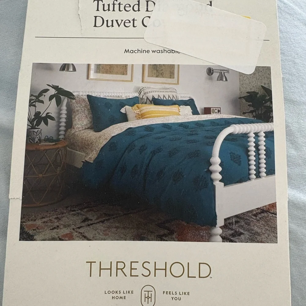 Target Threshold Teal Duvet Cover w/2 Shams